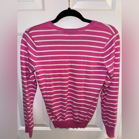 *NWOT* Ralph Lauren Striped V-Neck Sweater, Size Small - Picture 4 of 15